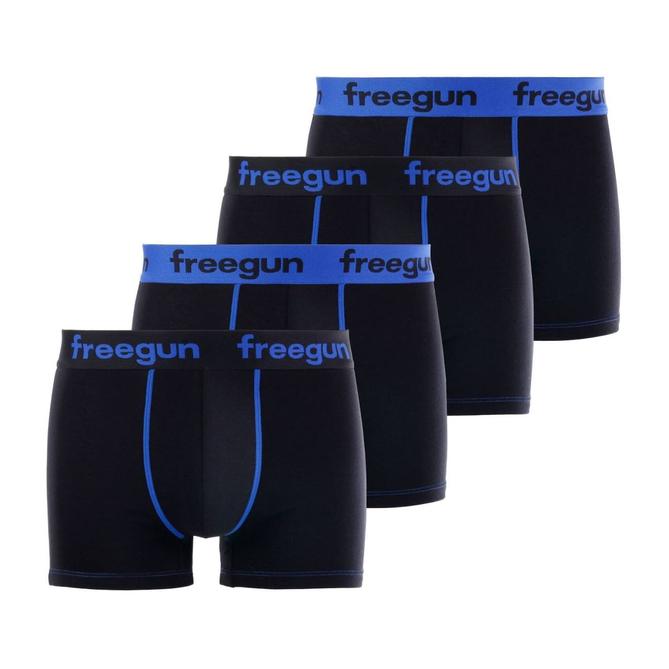 Lot De 4 Boxers Coton Bleu Noir/bleu