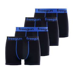 -Lot de 4 boxers  coton bleu
