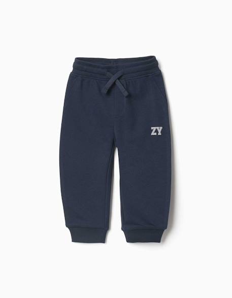 Bébé-Pantalon de jogging en molleton avec cordon de serrage et imprimé