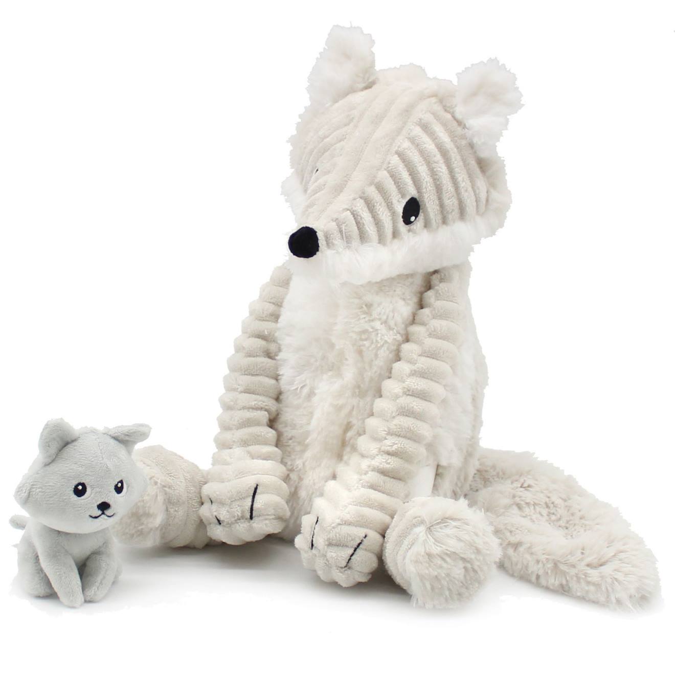 Peluche Frimou Maman Et Bébé Les Ptipotos (37 Cm) Gris, Blanc
