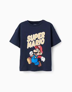 Garçon-T-shirt, polo, sous-pull-T-shirt-T-shirt en coton avec imprimé super mario