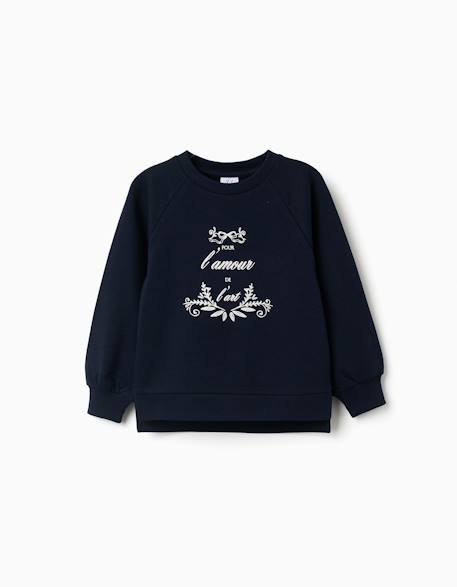 Fille-Sweat avec imprimé en relief arts