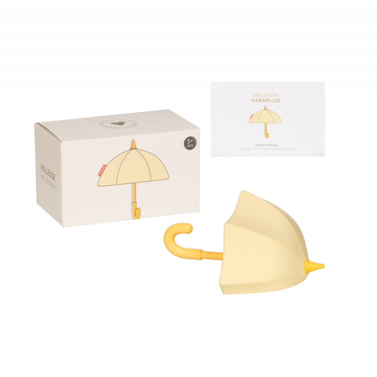 Veilleuse Murale Parapluie Magnétique Rechargeable Jaune