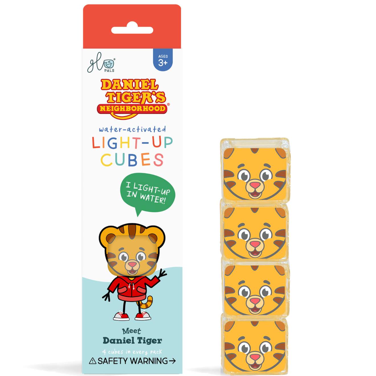 4 Cubes Lumineux Daniel Tigre Brun Brun