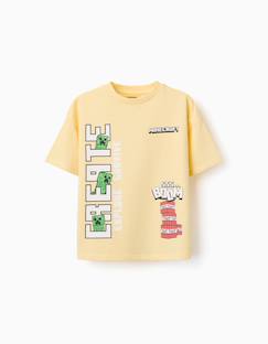 Garçon-T-shirt, polo, sous-pull-T-shirt en coton avec imprimés minecraft