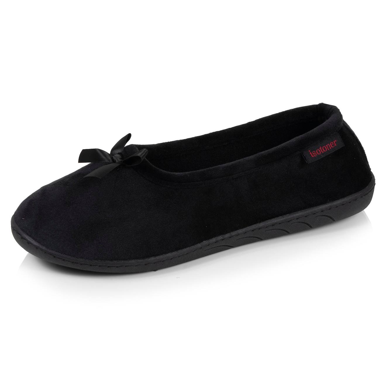 Chaussons Ballerines Ultra Confortables Semelle Mmoire De Forme Noir 22$