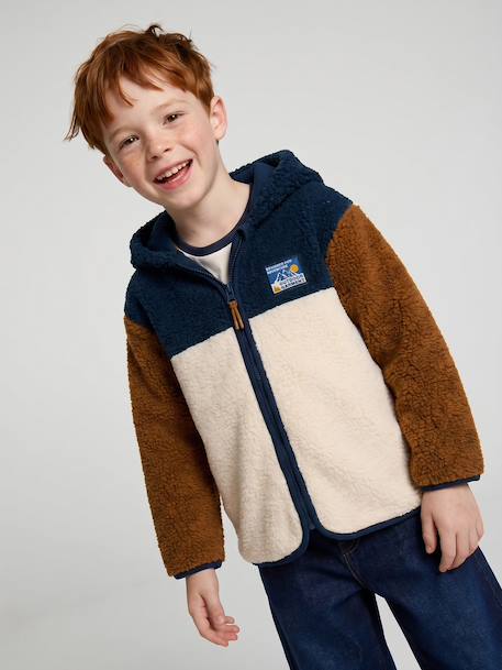 Garçon-Pull, gilet, sweat-Gilet zippé à capuche garçon