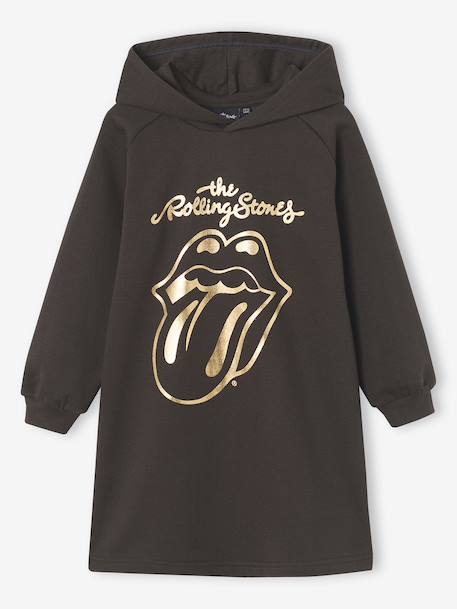 Fille-Robe-Robe sweat à capuche Rolling Stones
