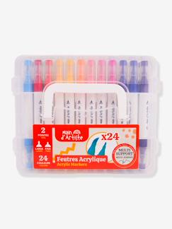 24 feutres acrylique double pointe  - vertbaudet enfant