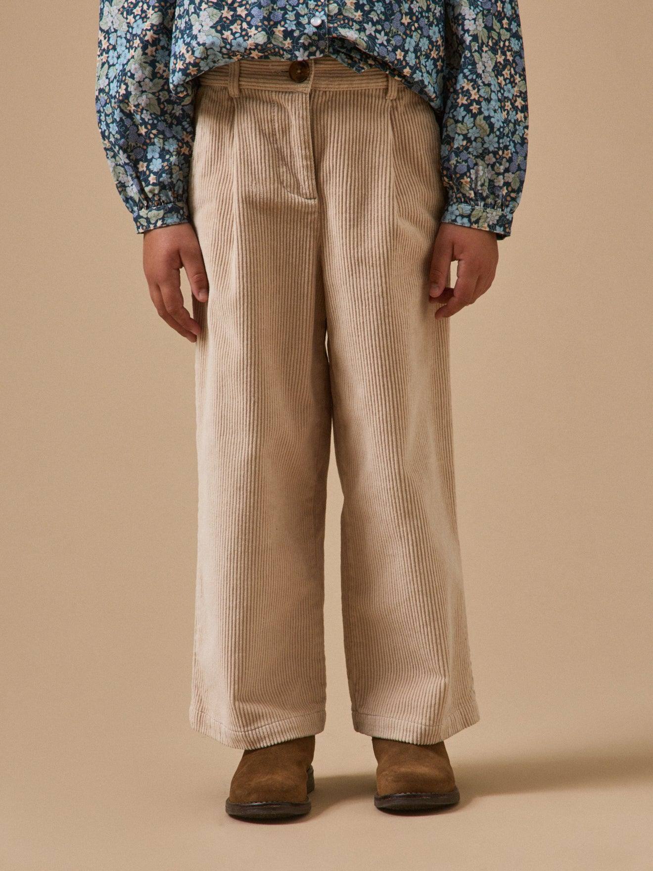 Pantalon Flare En Velours Beige 45$