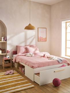 Chambre et rangement-Chambre-Lit double avec rangement ASPEN 140x190cm