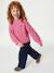 Pull fille manches longues col rond écru+marine+rose 15 - vertbaudet enfant 