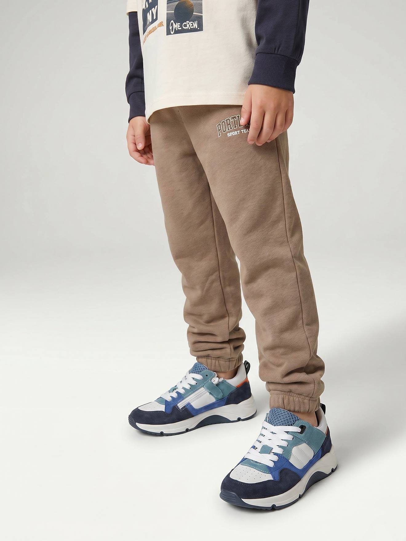Pantalon de jogging garçon beige