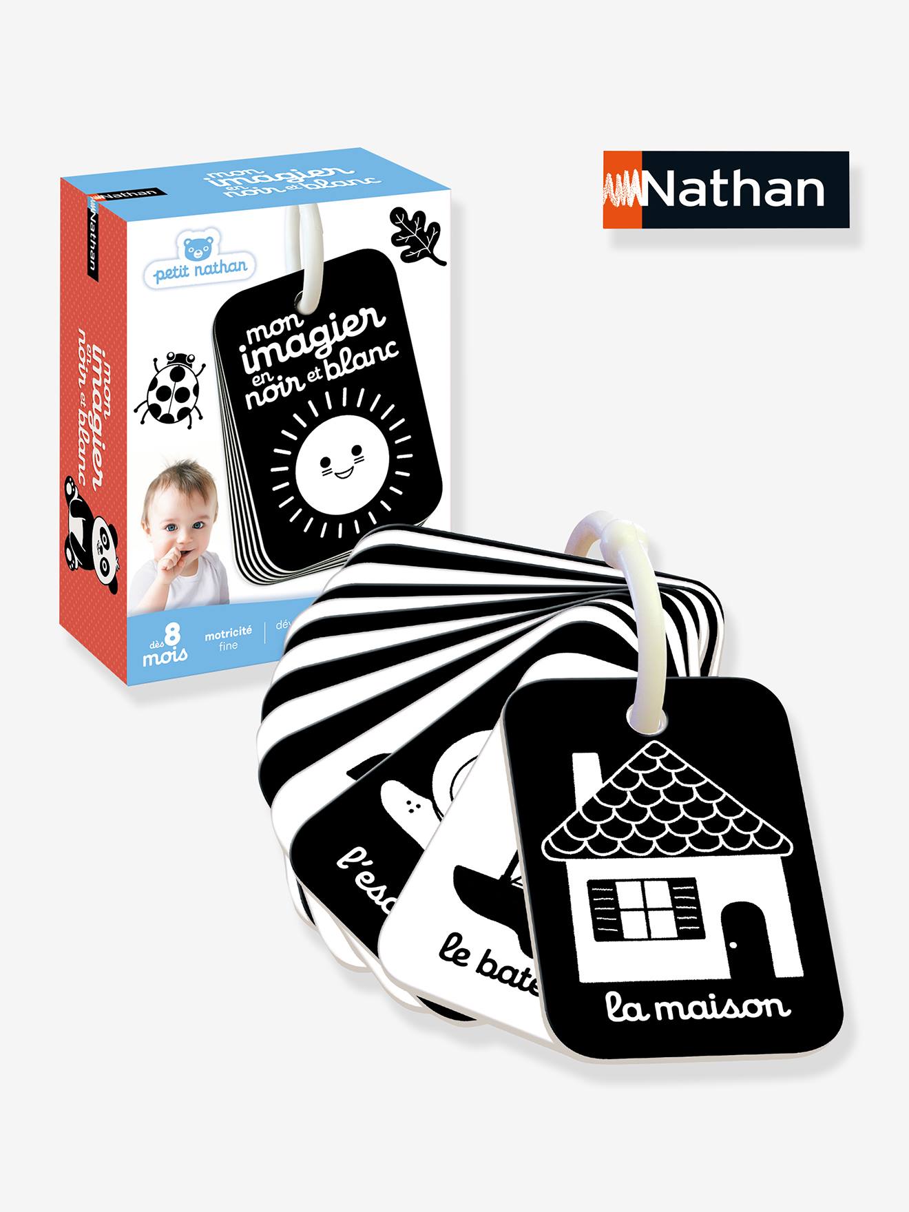 Mon premier imagier noir et blanc noir (Nathan) - Image 1
