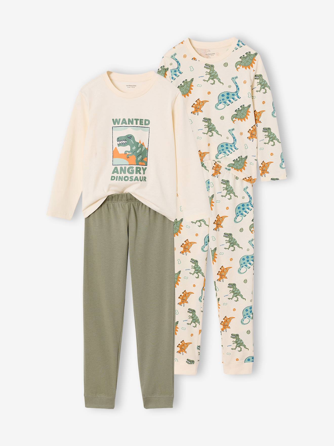Lot de 2 pyjamas garçon écru