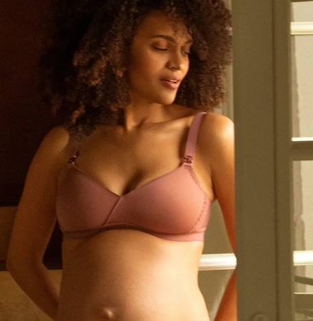 Soutien-gorge de grossesse et d'allaitement serena Blush+Noir+Prune+Terracota 16 - vertbaudet enfant 