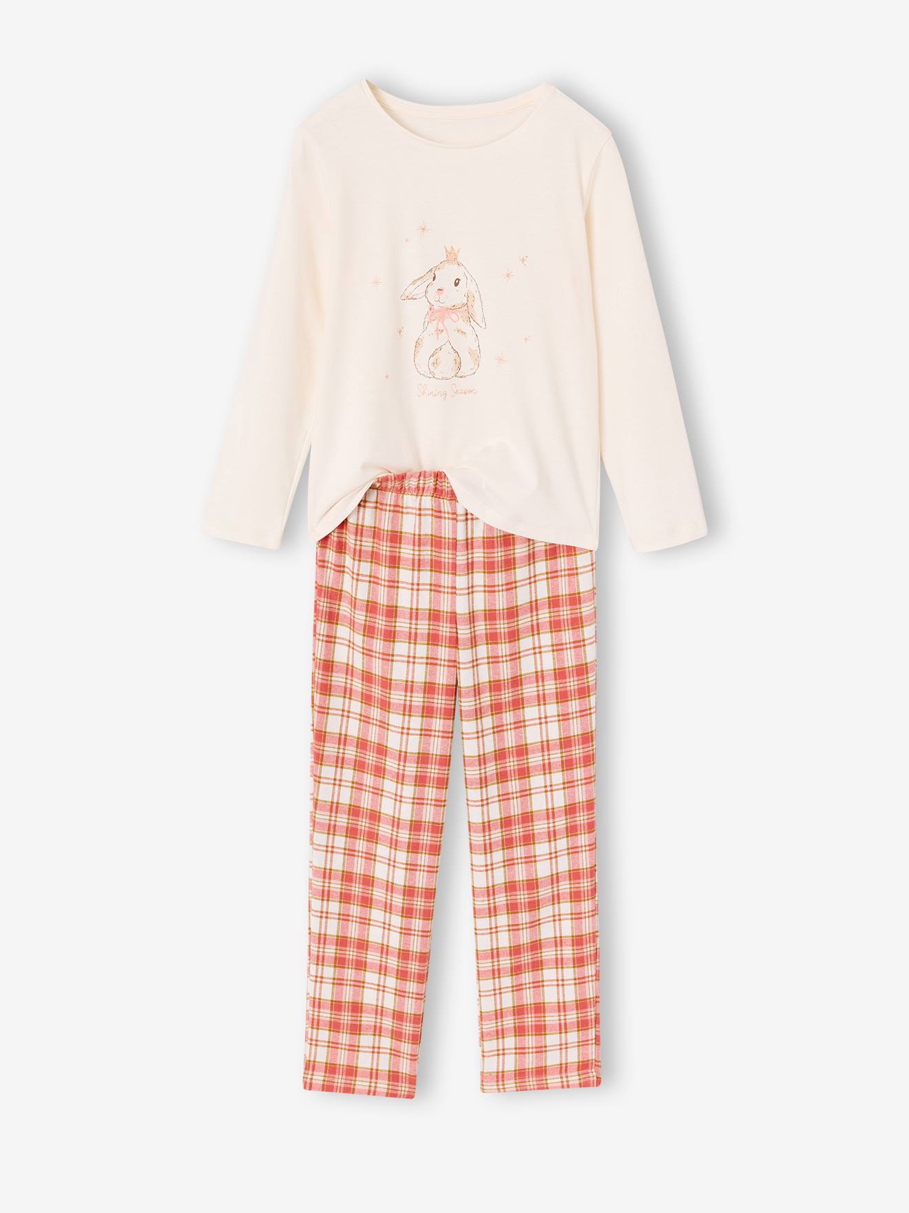 Pyjama pantalon fille beige