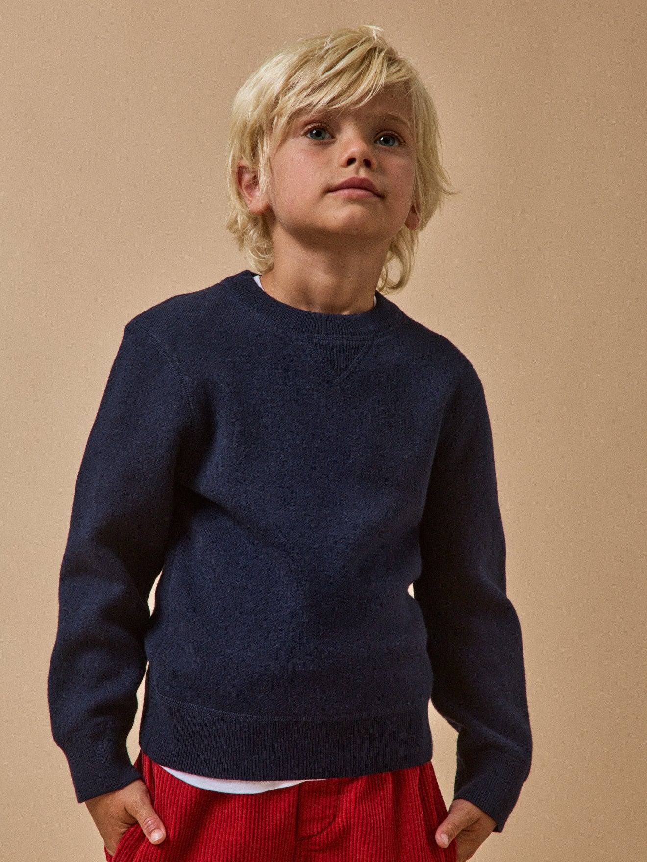 Pull Sweat Garçon Marine