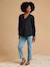 Blouse grossesse et allaitement en broderie anglaise noir+olive 1 - vertbaudet enfant 