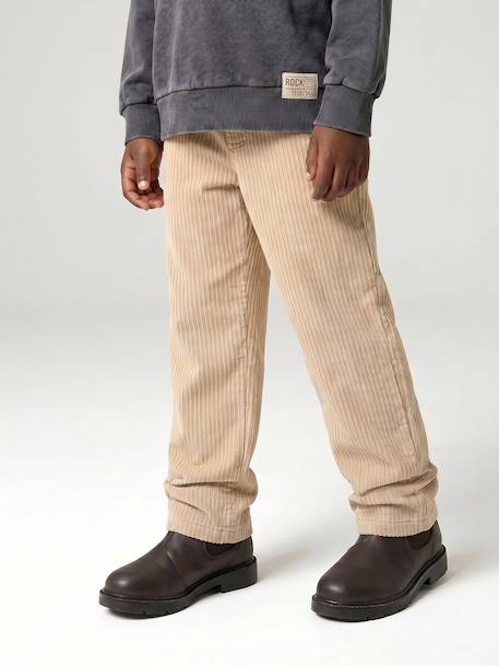 Garçon-Pantalon en velours côtelé garçon facile à enfiler