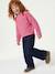 Pull fille manches longues col rond écru+marine+rose 13 - vertbaudet enfant 