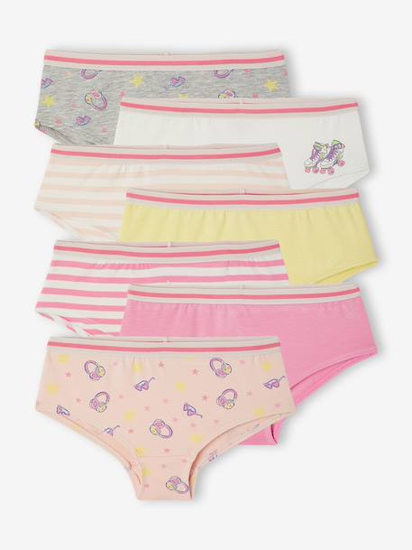 Fille-Lot de 7 shorties fille