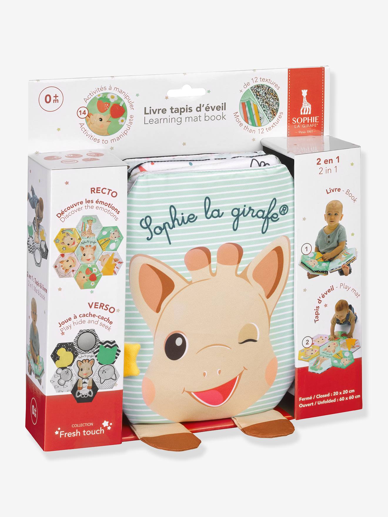 Livre tapis d'éveil multicolore