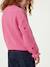 Pull fille manches longues col rond écru+marine+rose 16 - vertbaudet enfant 