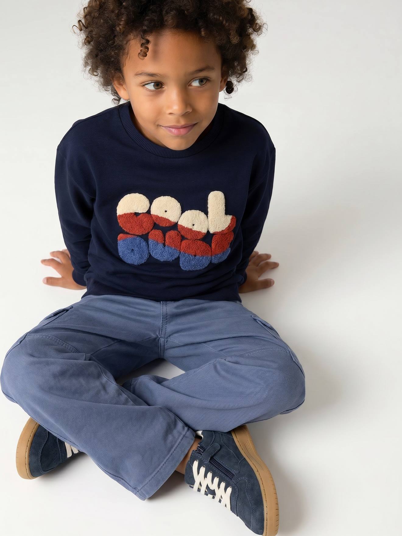 T-shirt manches longues garçon marine