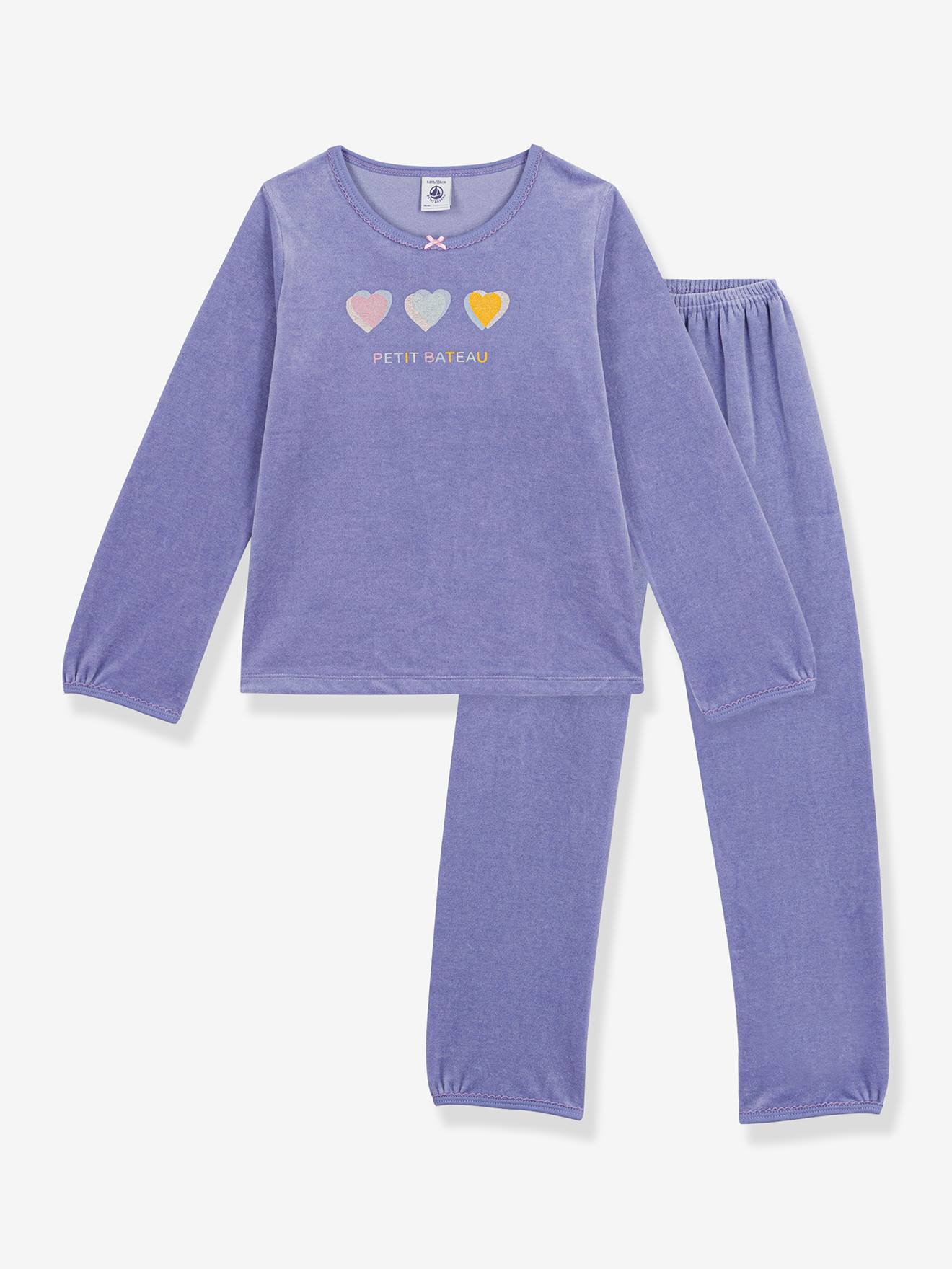 Pyjama enfant coeurs bleu 35$