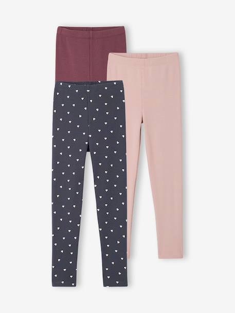 Fille-Pantalon-Lot de 3 leggings fille