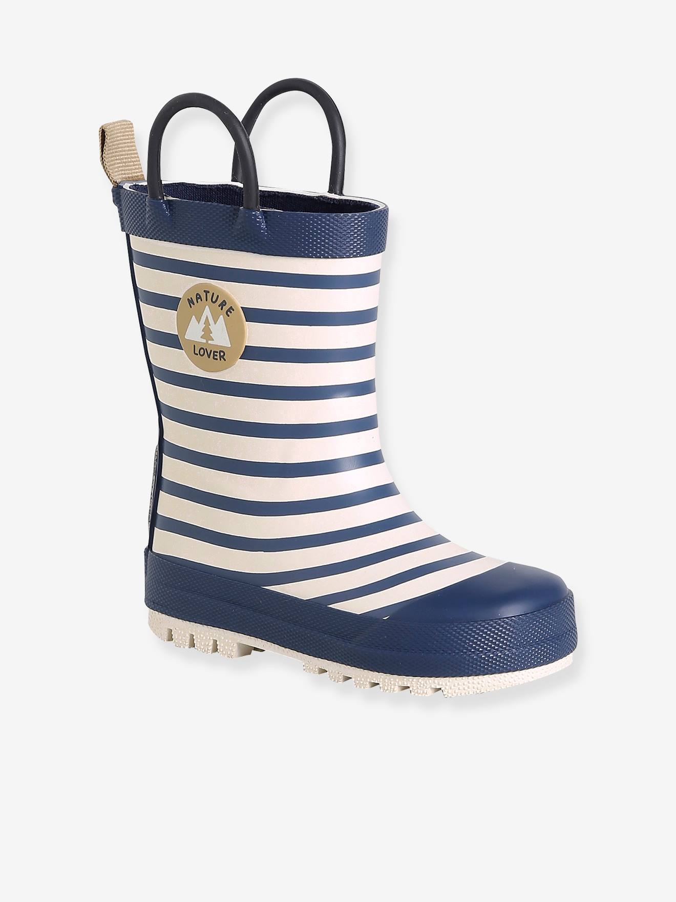 Bottes de pluie bébé détails ludiques bleu clair Bottes de pluie bébé détails ludiques bleu clair