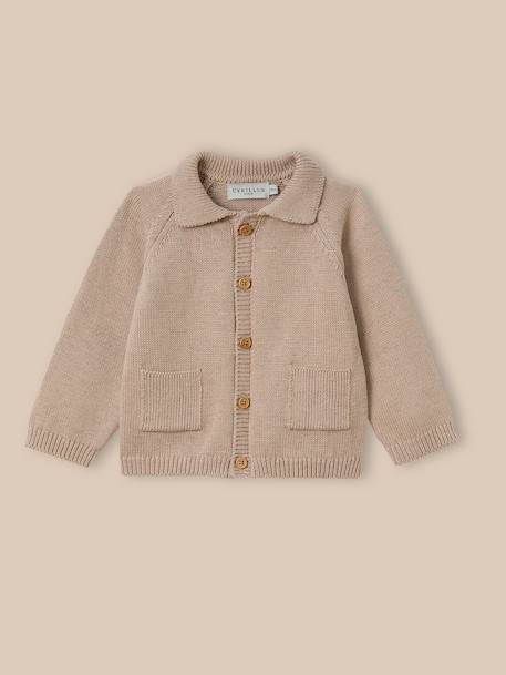 Bébé-Cardigan col polo bébé