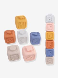 Jouet-Premier âge-6 cubes à empiler