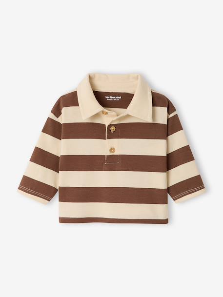 Bébé-T-shirt, sous-pull-T-shirt polo bébé rayé manches longues