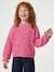 Pull fille manches longues col rond écru+marine+rose 7 - vertbaudet enfant 