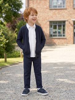 -Pantalon garçon esprit chino facile à enfiler 