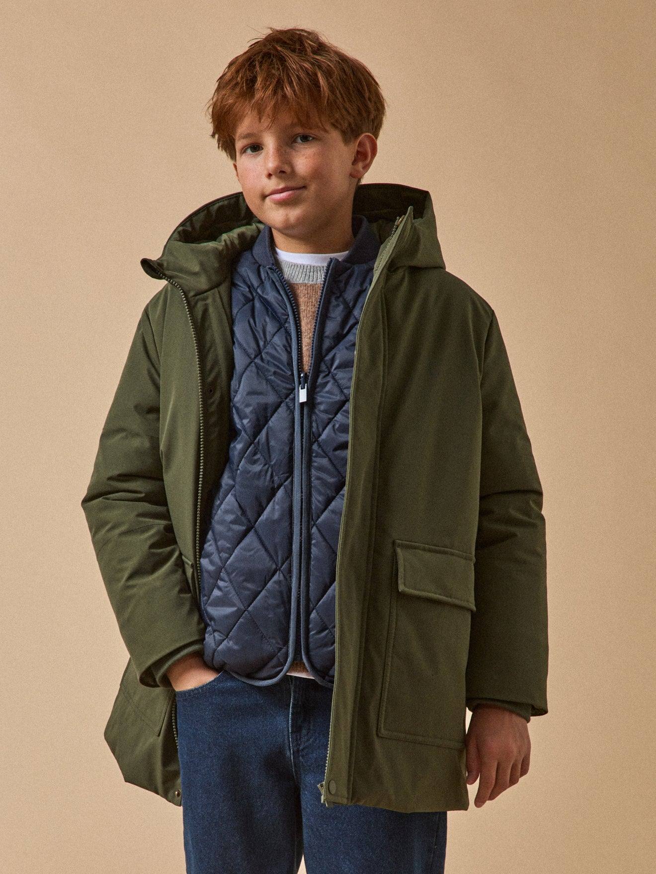 Parka Doudoune Garçon Kaki