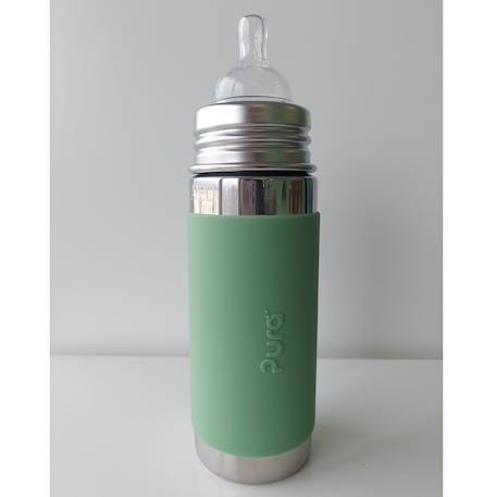 Pura - Biberon Isotherme En Inox 260 Ml - Moss Green