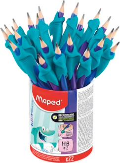 Jouet-Crayons graphite hb guide doigts requin