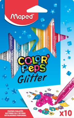 Jouet-Papeterie-Feutres de coloriage glitter