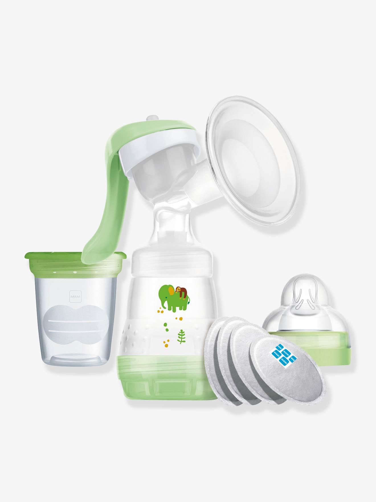 MAM - Kit Tire-lait Manuel + Kit Allaitement Mam Vert