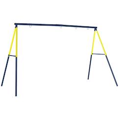 Balançoire Enfant AIYAPLAY – Assise Plastique UV, Corde PE Réglable 150 Cm, Hauteur 35-60 Cm, Charge 70 Kg – Pour Intérieur/extérieur, 6-10 Ans
