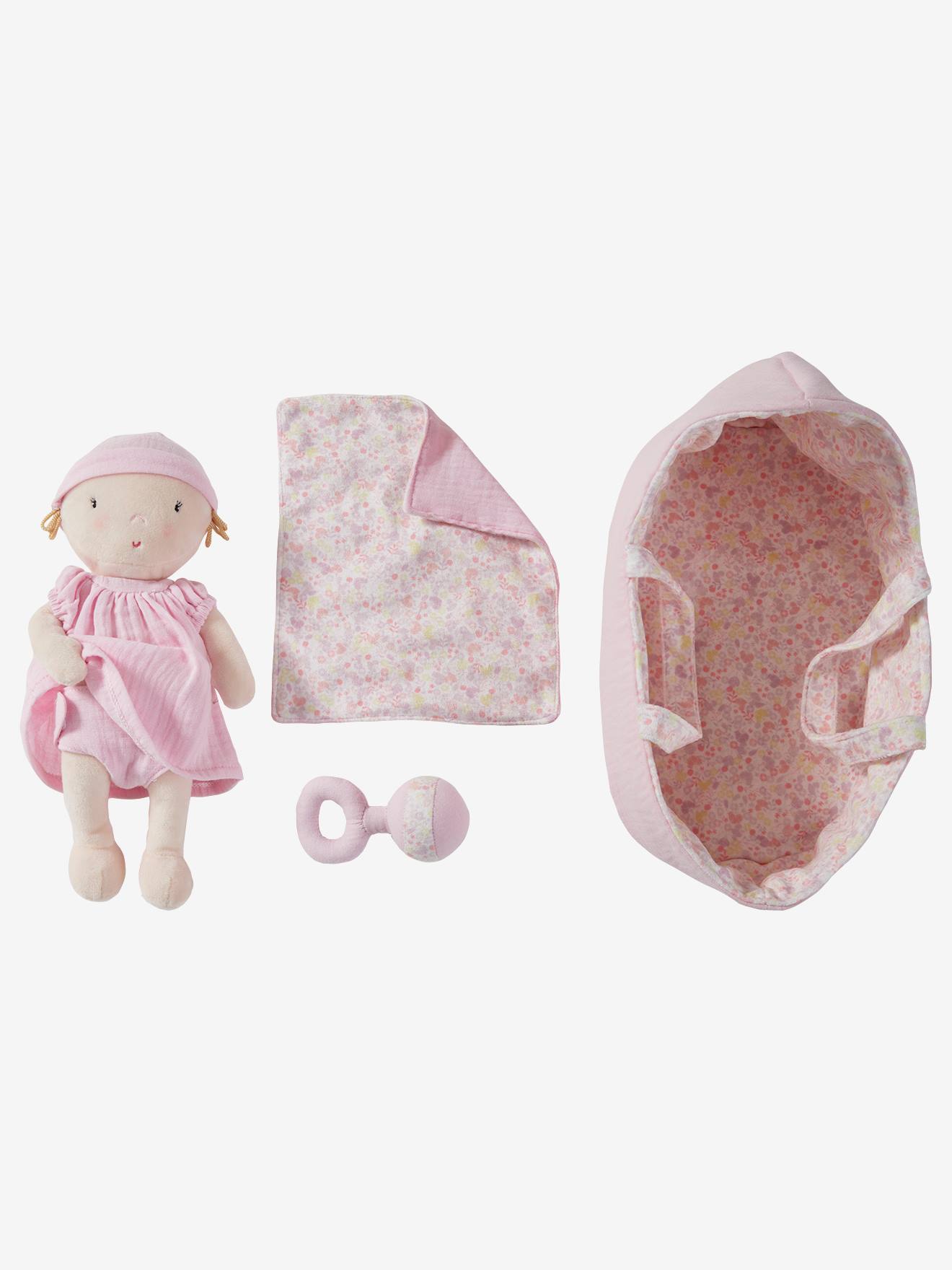 Mon Premier Bebe Son Couffin Et Ses Accessoires Assortis Rose Vertbaudet