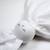 Doudou lapin  en gaze de coton jeanne Beige+Blanc+Blanc à pois or+Bleu+Camel+Écru+Gris+Rose+Terracotta+Vert de gris 8 - vertbaudet enfant 