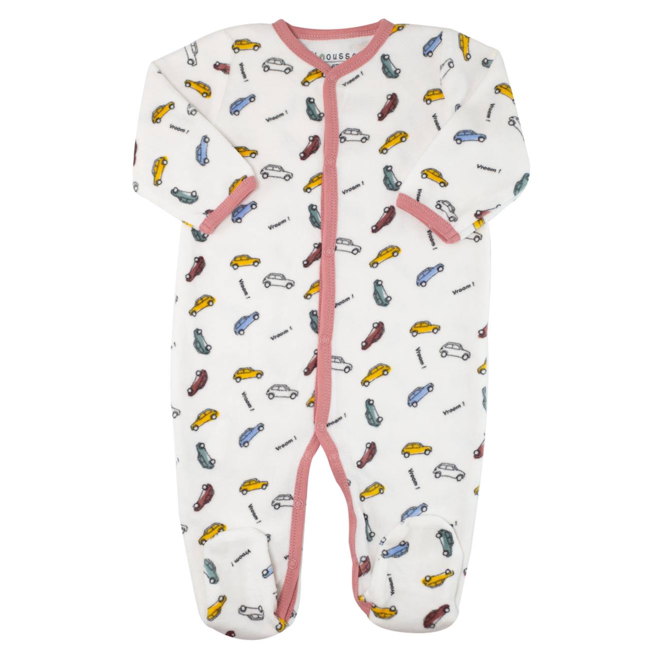 Pyjama Bébé En Velours Blanc