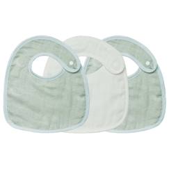 -Lot de 3 bavoirs