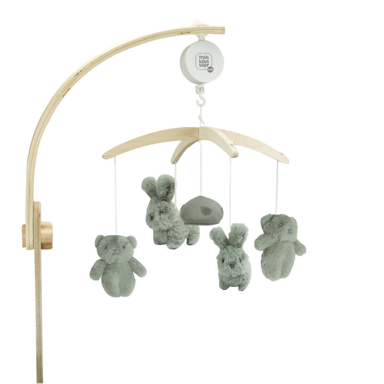 Mobile Musical En Bois Pour Bébé Verde