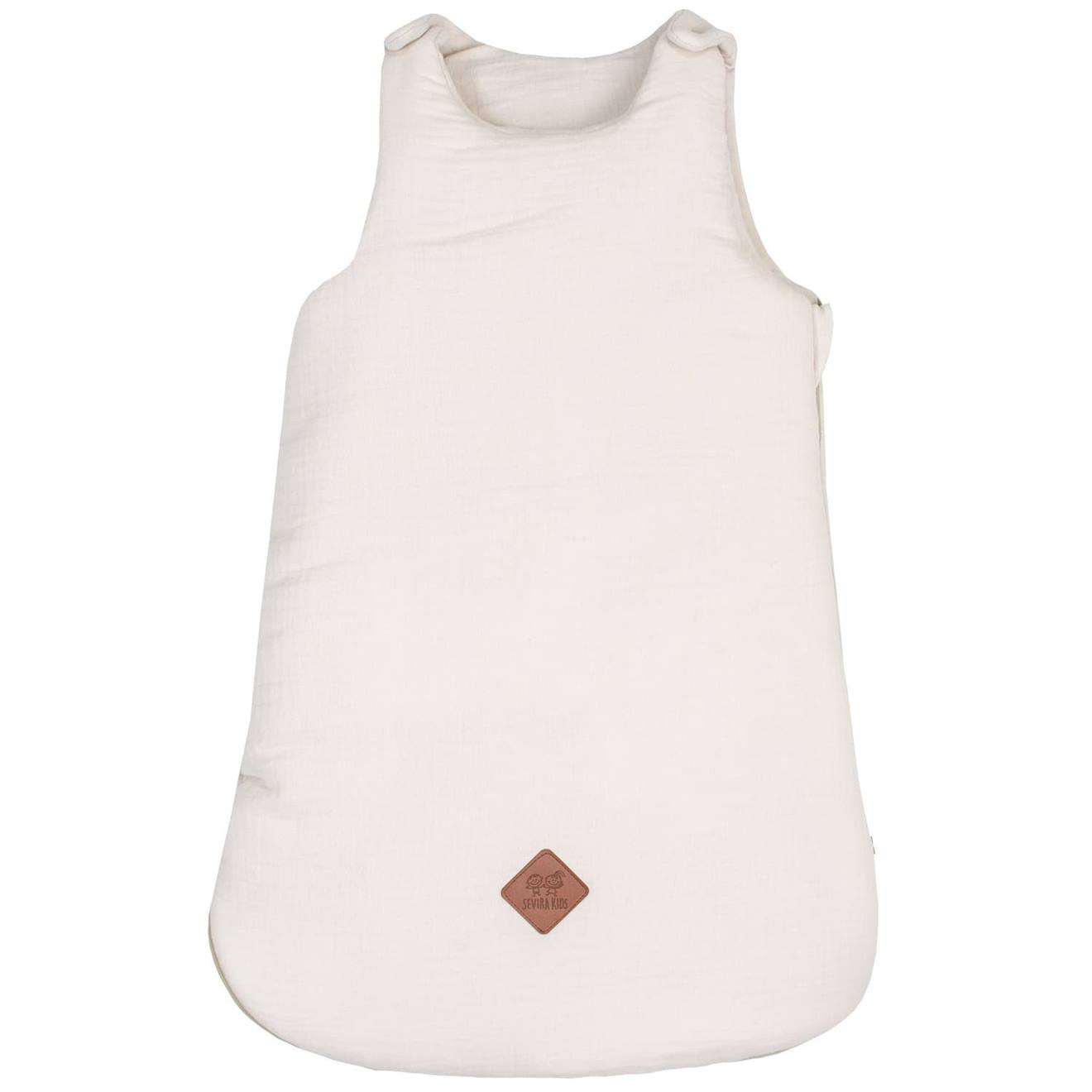 Gigoteuse Sans Manches En Gaze De Coton Jeanne Beige