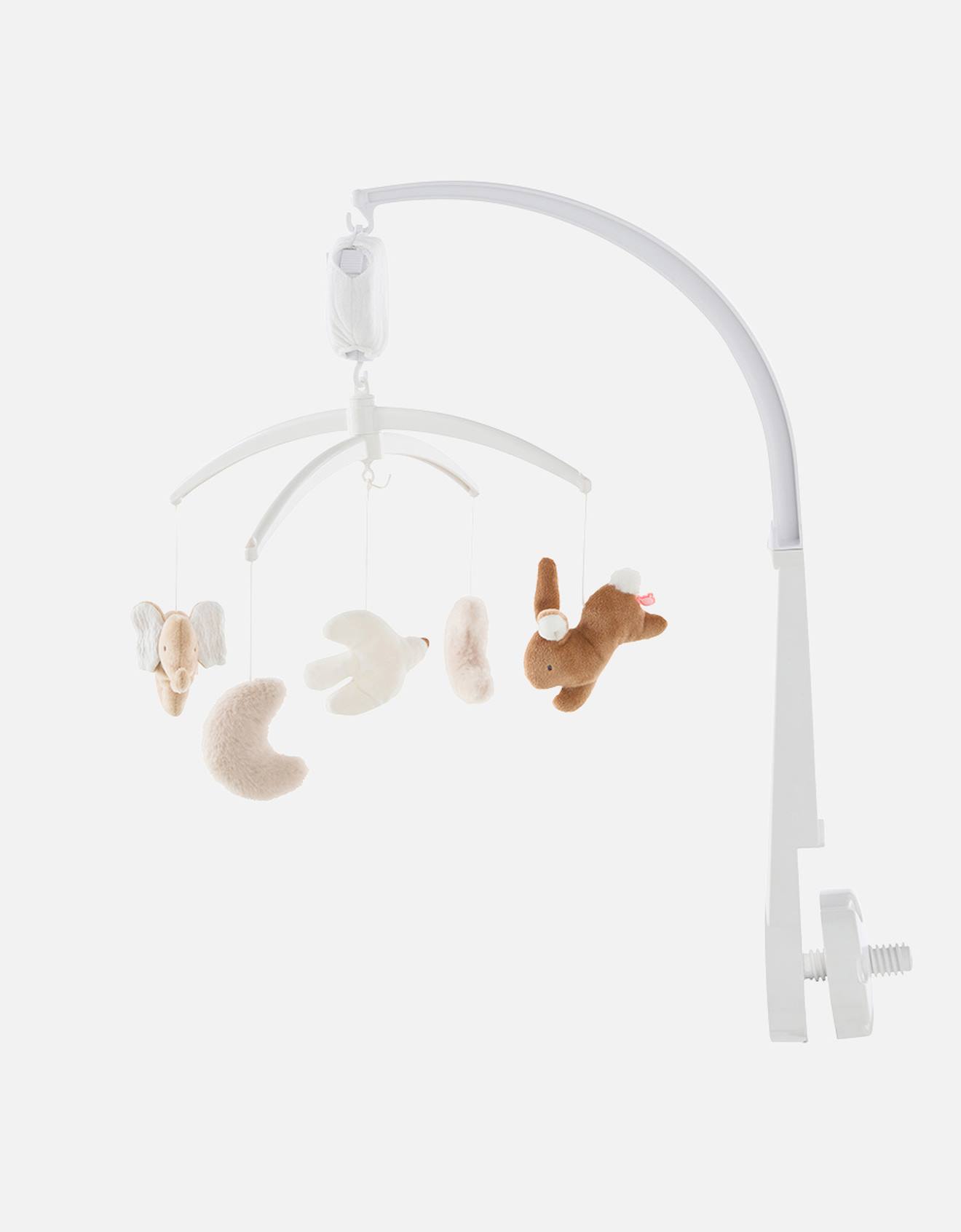 Mobile Musical Bras Plastique Ecru, Blanc, Beige